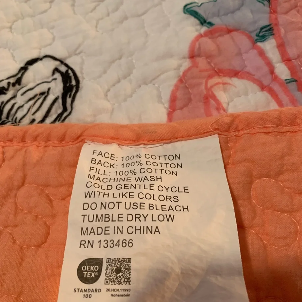 Macy’s Greenland Home Watercolor Dream QUEEN Quilt+2 Shams Used 2 mths. Cotton.
